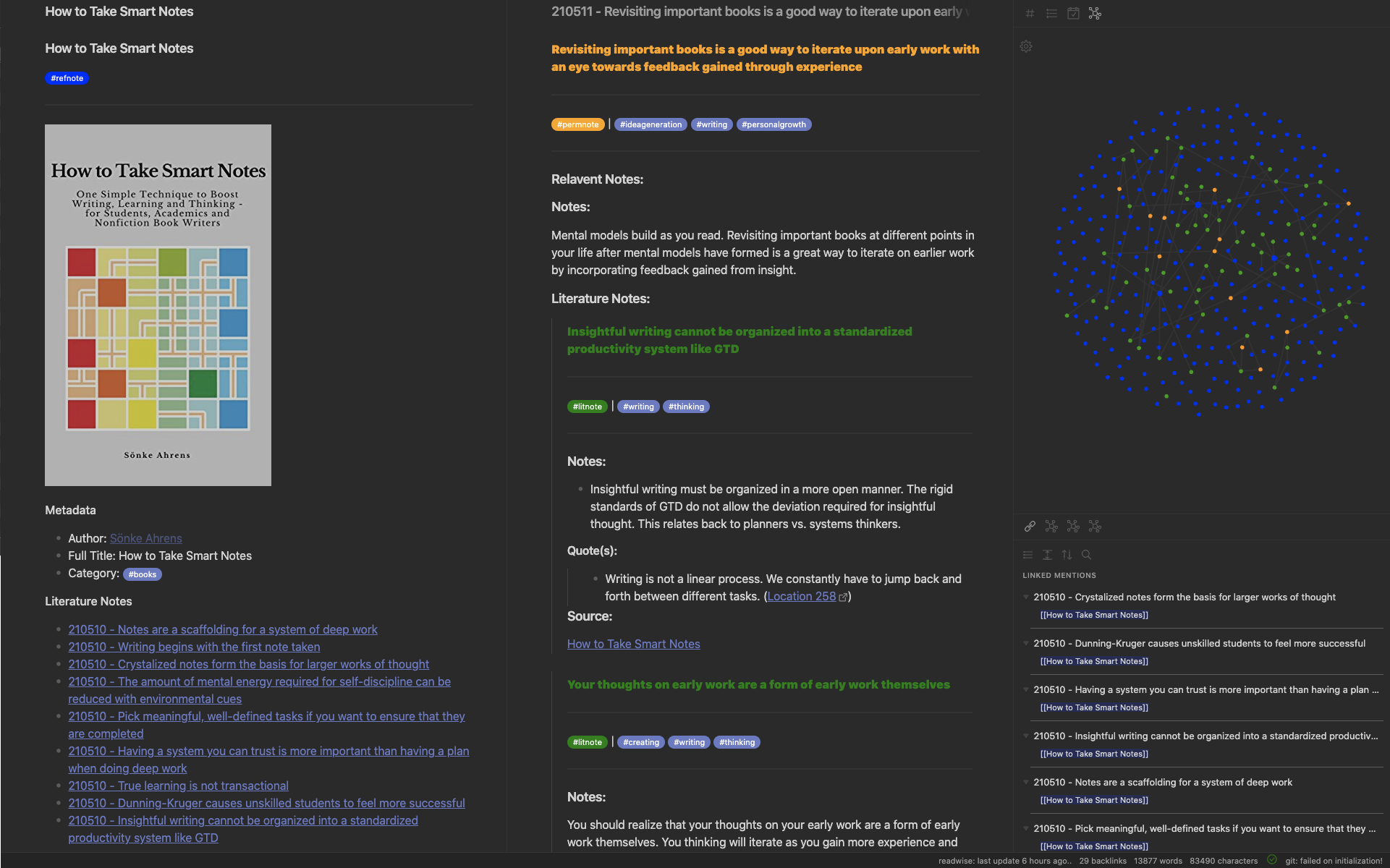 Obsidian Graph Display