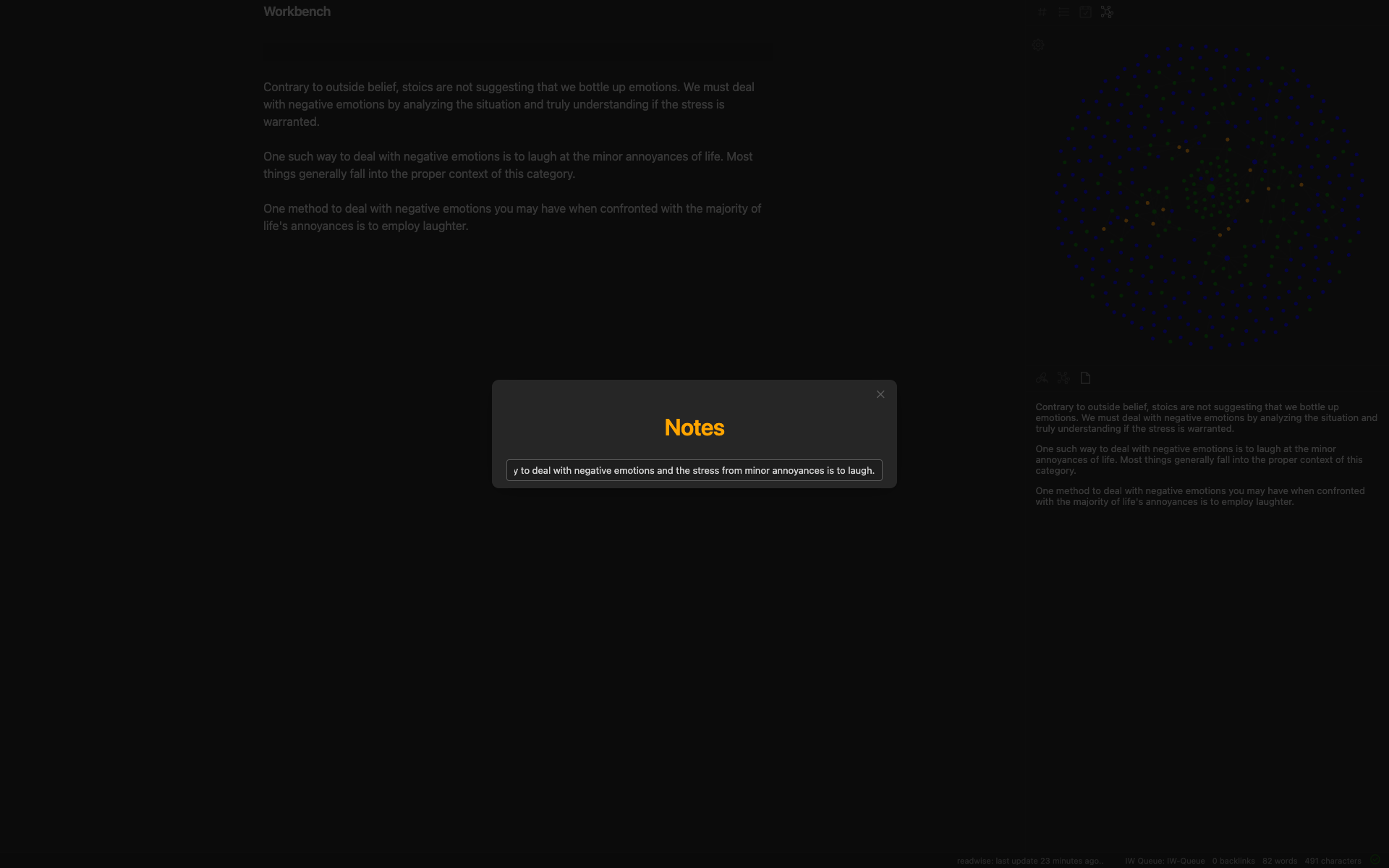 Permanent Note Note Detail Modal