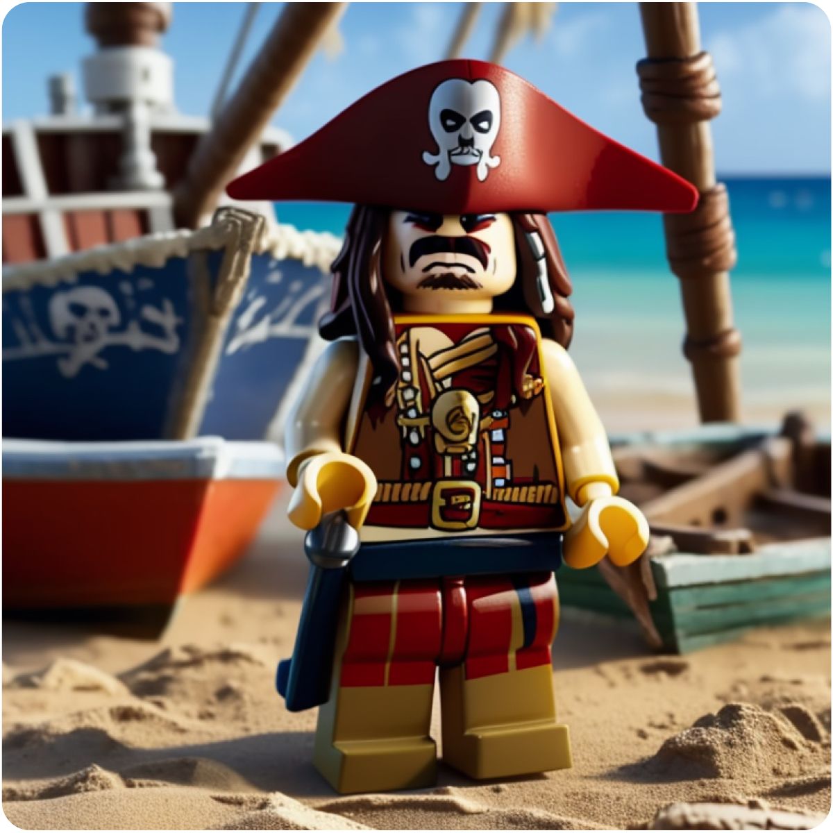 The ThinkDiffusion Stable Diffusion results after hitting generate while experimenting with the Lego Lora style