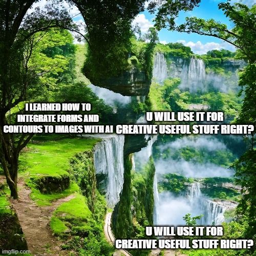 hidden image meme using ThinkDiffusion