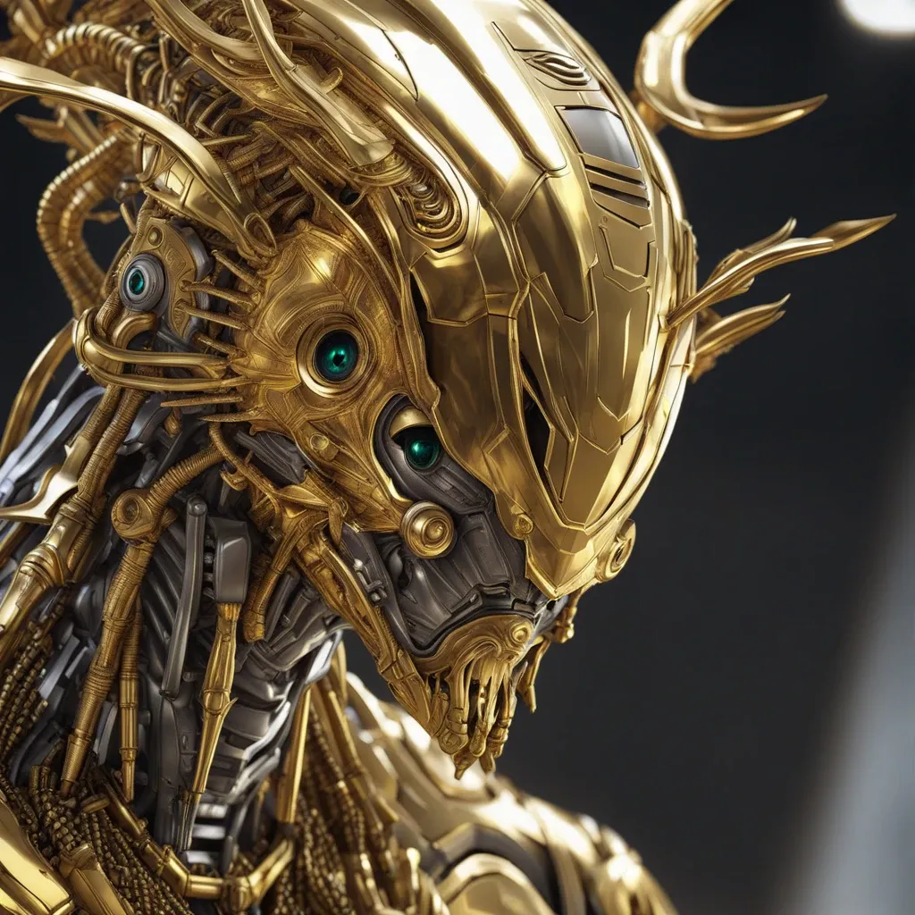 Think Diffusion Stable Diffusion ComfyUI Workflows using LoRAs cybernetic creature example