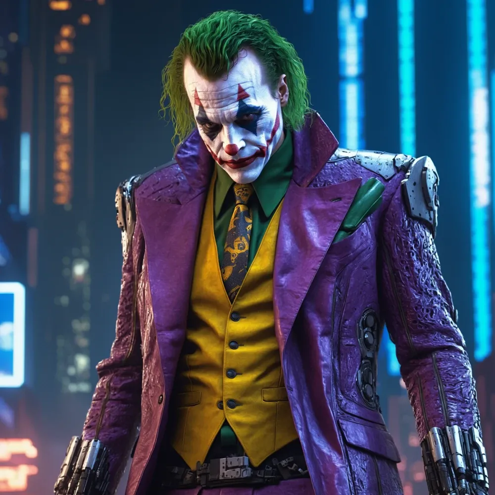 Think Diffusion Stable Diffusion ComfyUI Workflows upscaling example Joker