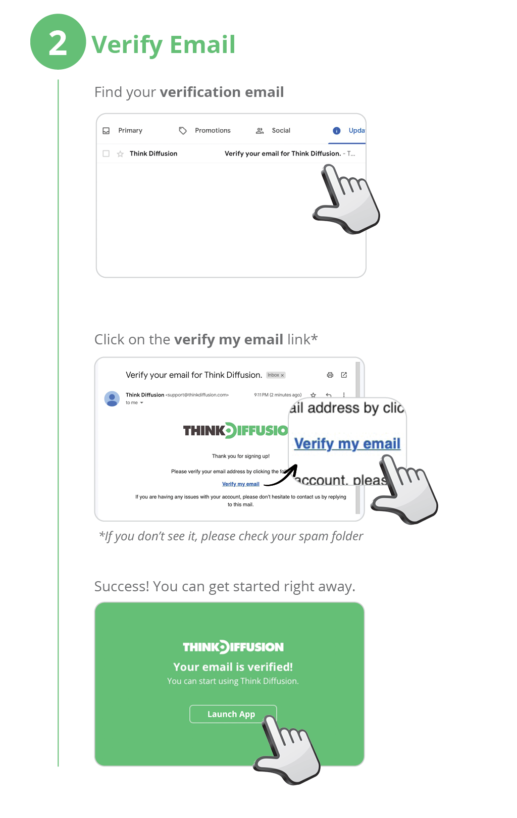 Visit ThinkDiffusion.com. We offer easy access to StableDiffusion. Find your verification email, Click on the verify my email link, and you're in!