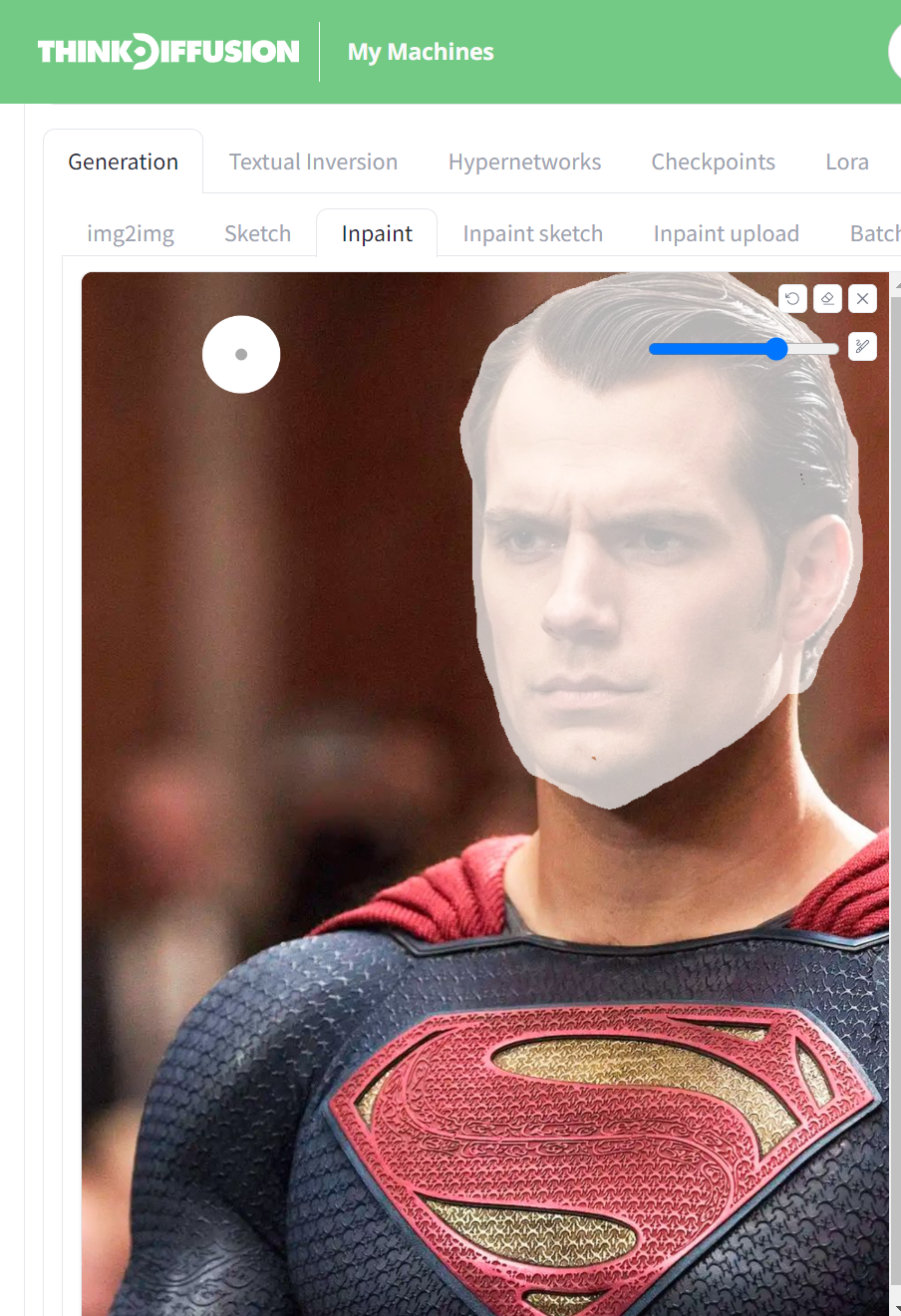 Using the Inpainting tab within Img2Img in Automatic1111