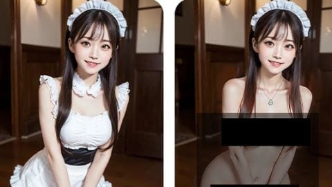 AI dress remover photo