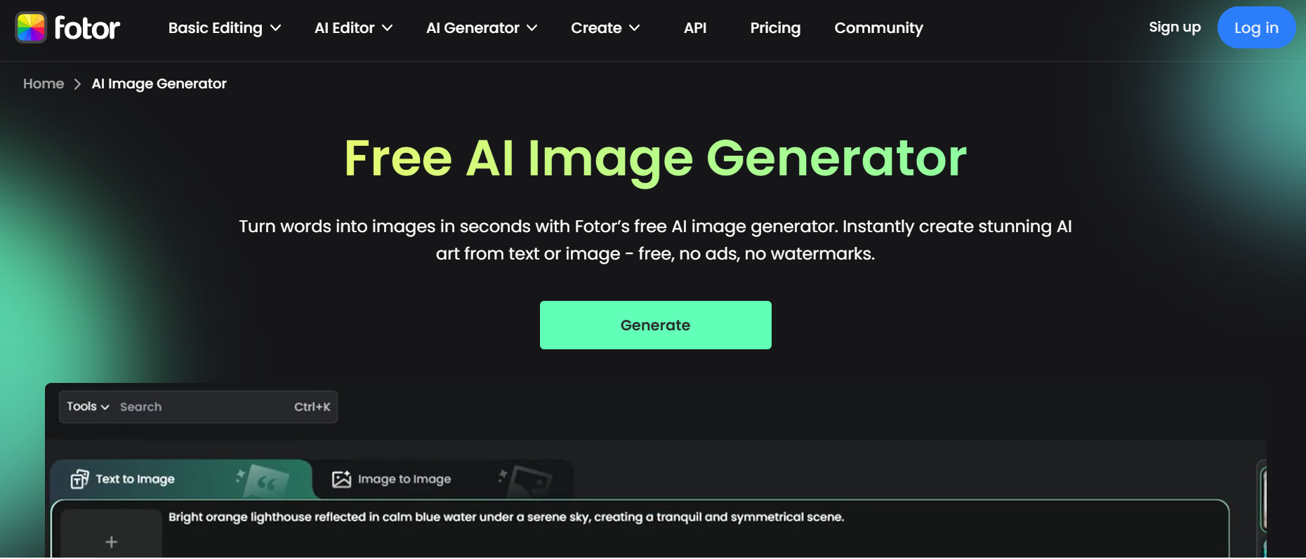 Fotor undress her AI photo