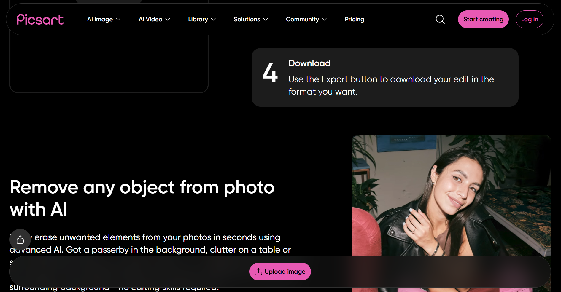 Picsart Remove Object