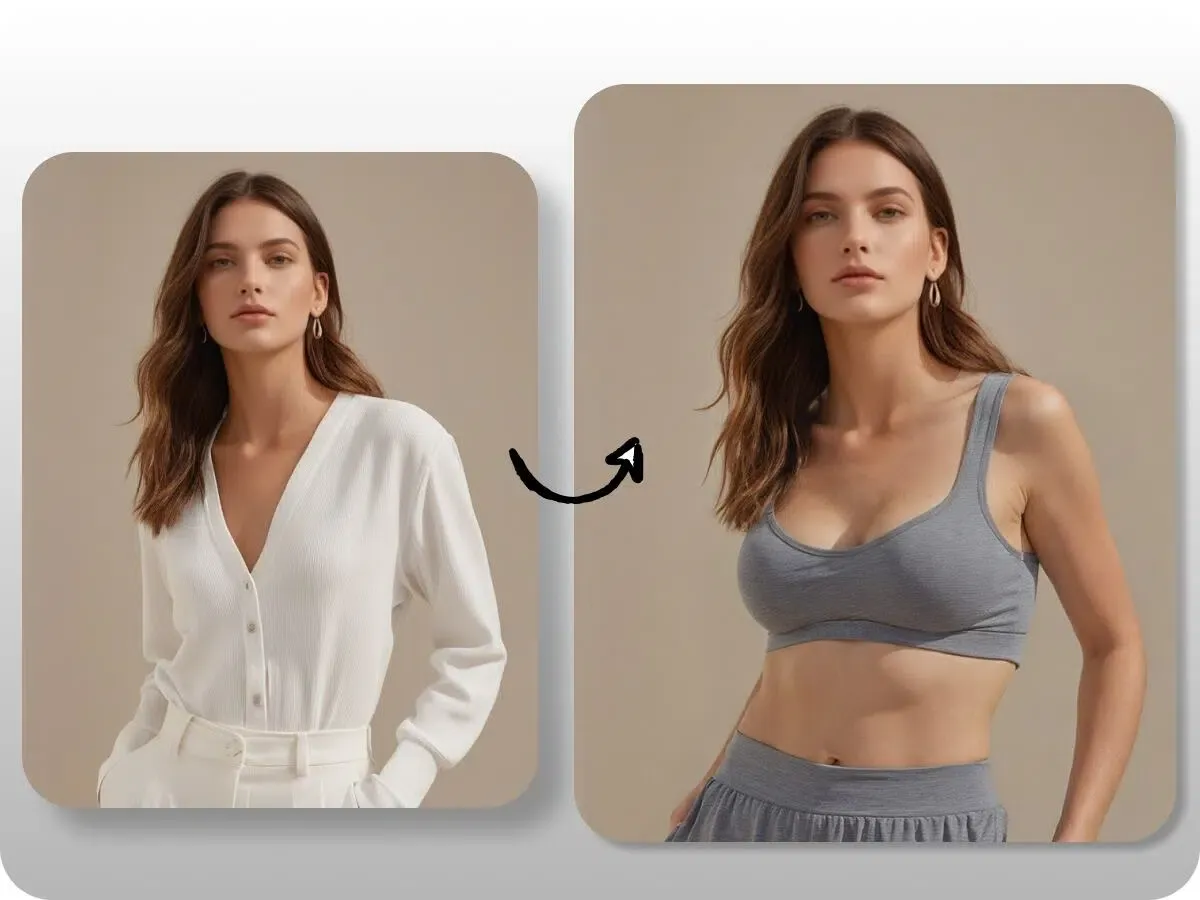 Example of AI clothes removal