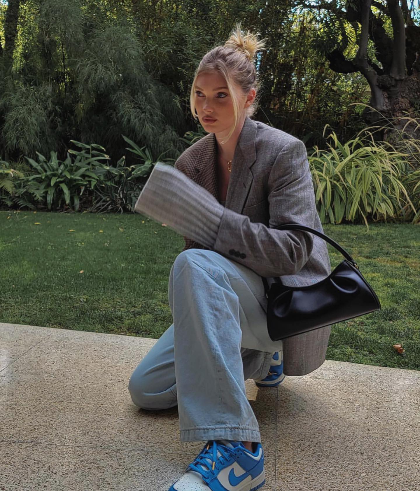 Model, Elsa Hosk in Havre studio blazer