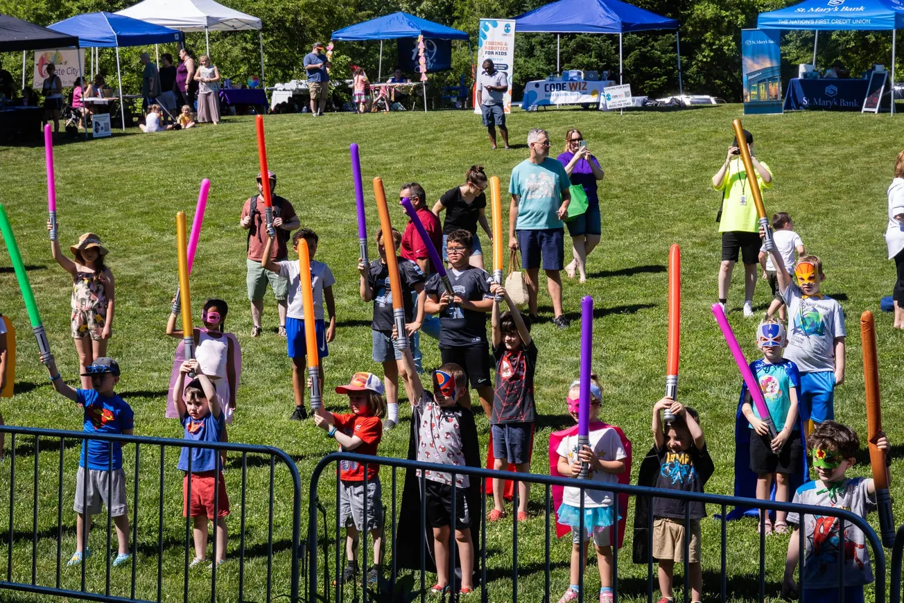 Kids, crews and capes fill Greeley Park at SummerFun kickoff