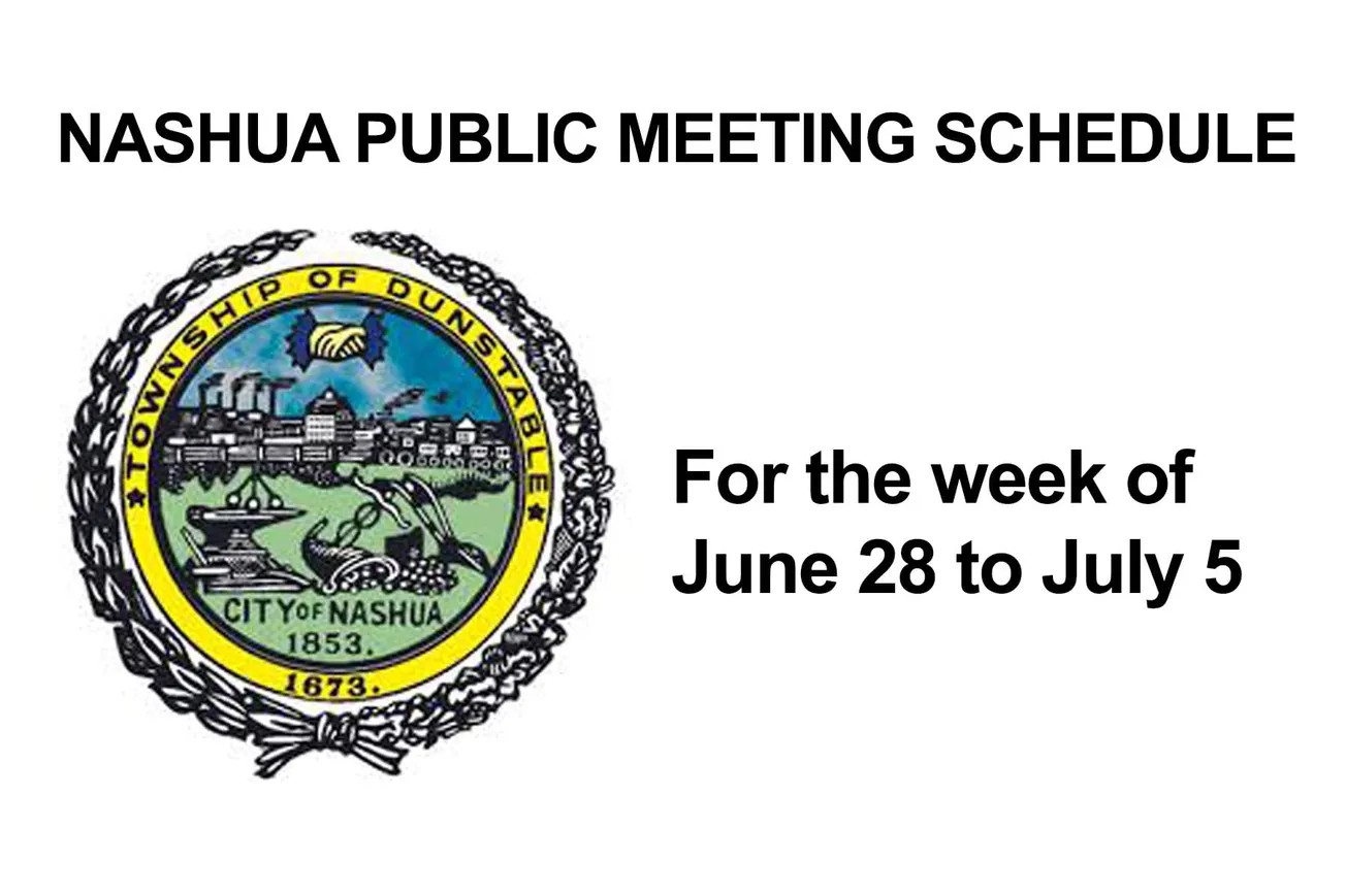 City of Nashua public meetings-June 28 through July 5