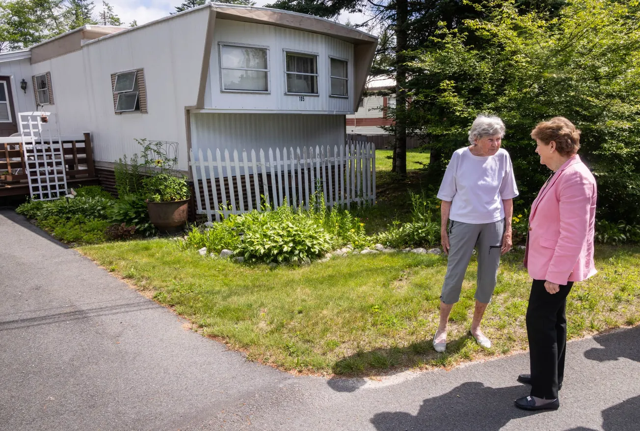 Trump stalls bipartisan housing bill; Shaheen makes case from Franconia co-op