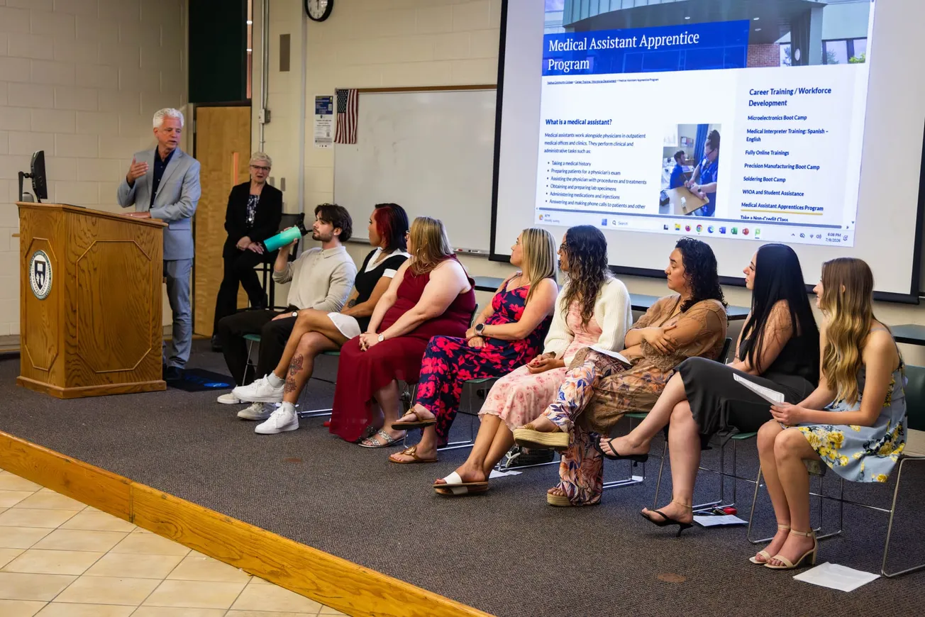 NCC’s Workforce Solutions program trains eight medical assistants for Southern New Hampshire Health