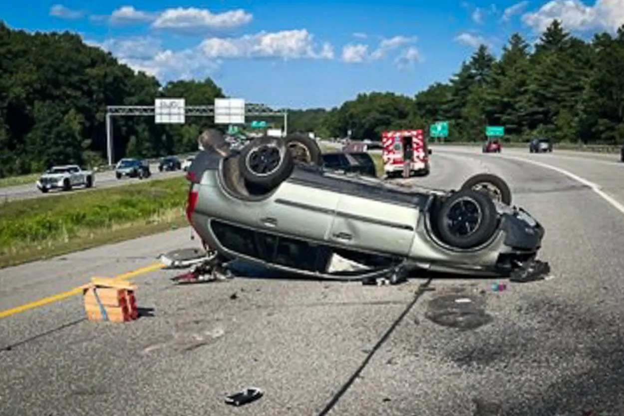 Driver seriously injured in Manchester rollover crash