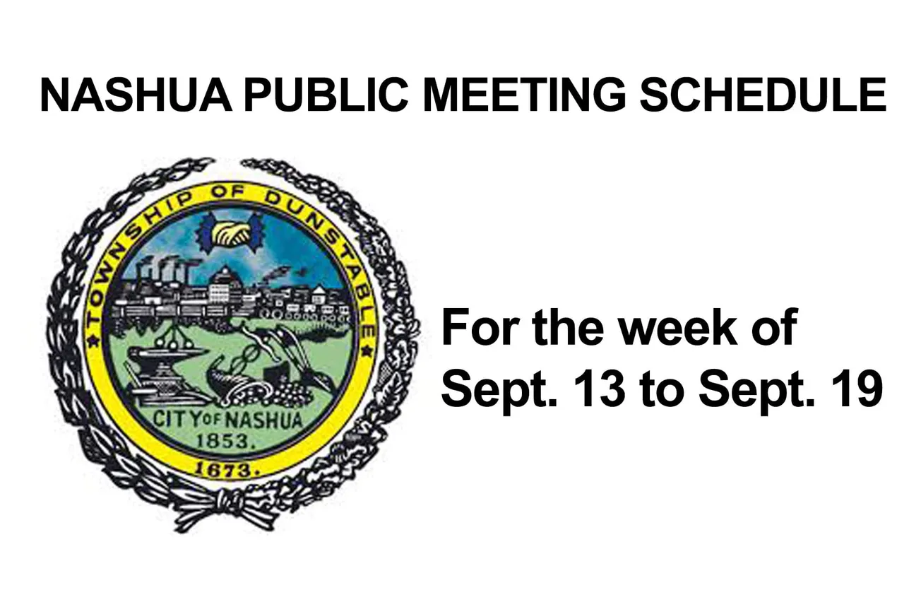 City of Nashua public meetings-September 13  through September 19