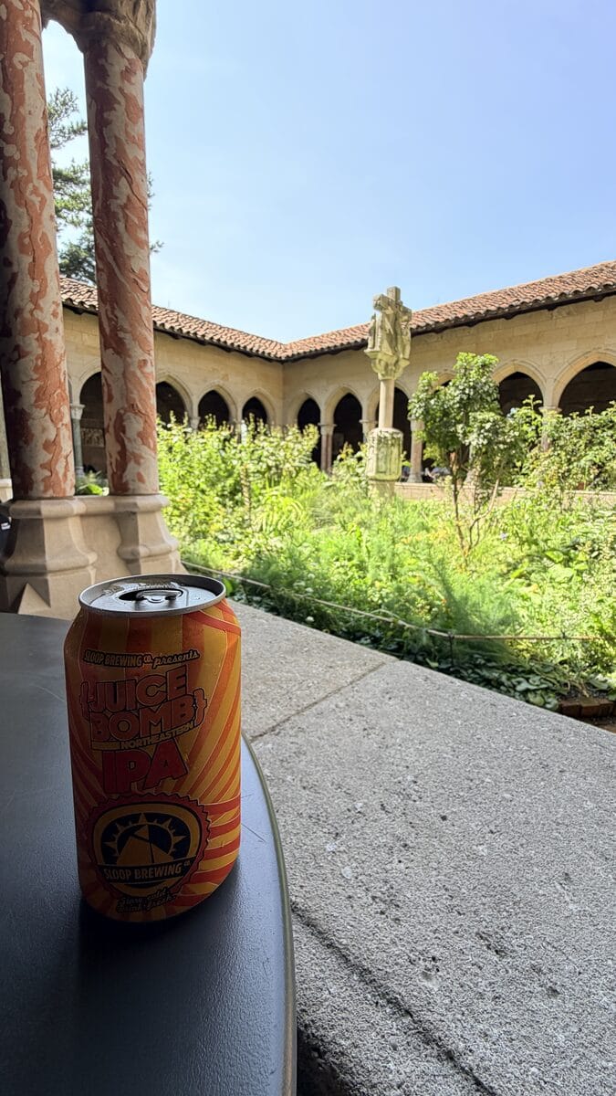 The Trie Café courtyard at The Cloisters