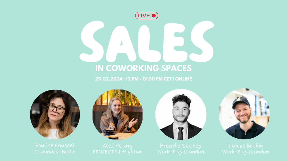 Sales in Coworking Spaces - Coworkies Readers’ Club Online Event Key Takeaways + Access To Video Replays