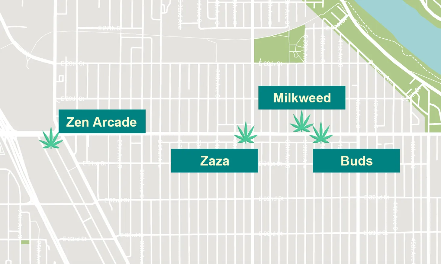 🌲 Exploring the Lake Street weed district