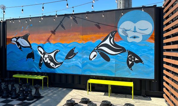 the mural Turbulent Times by Peter Boome