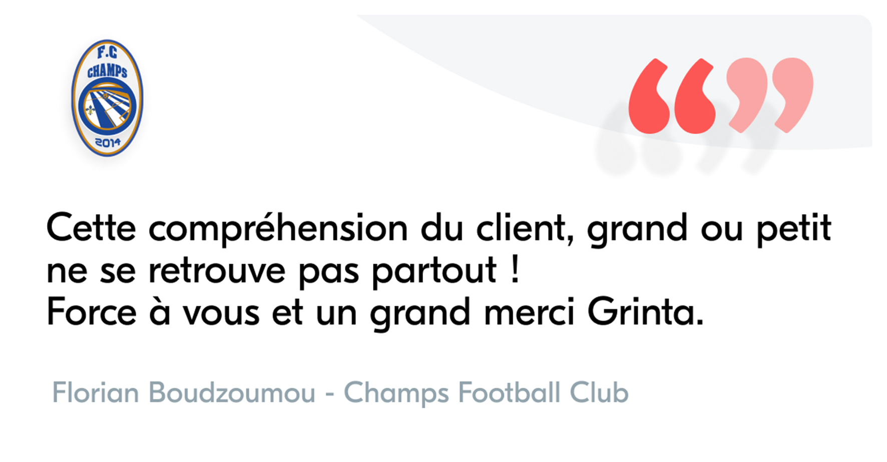 Témoignage de Florian Boudzoumou sur la réactivité du service client