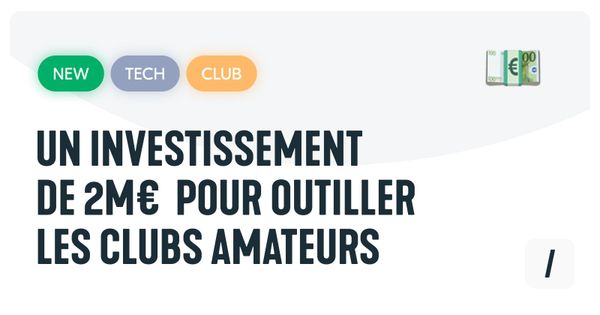 2M€ pour redonner la Grinta au sport amateur !