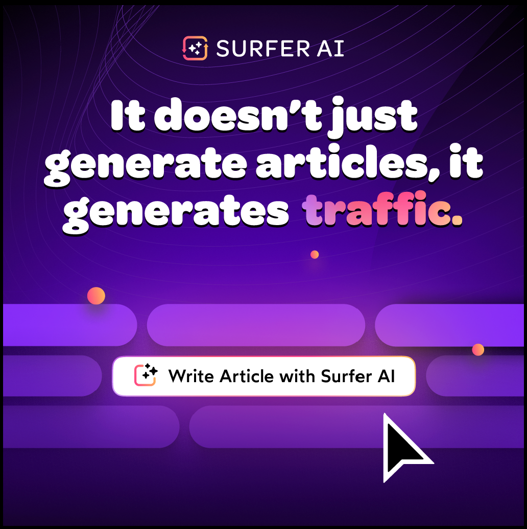 Surfer SEO AI Content Generator