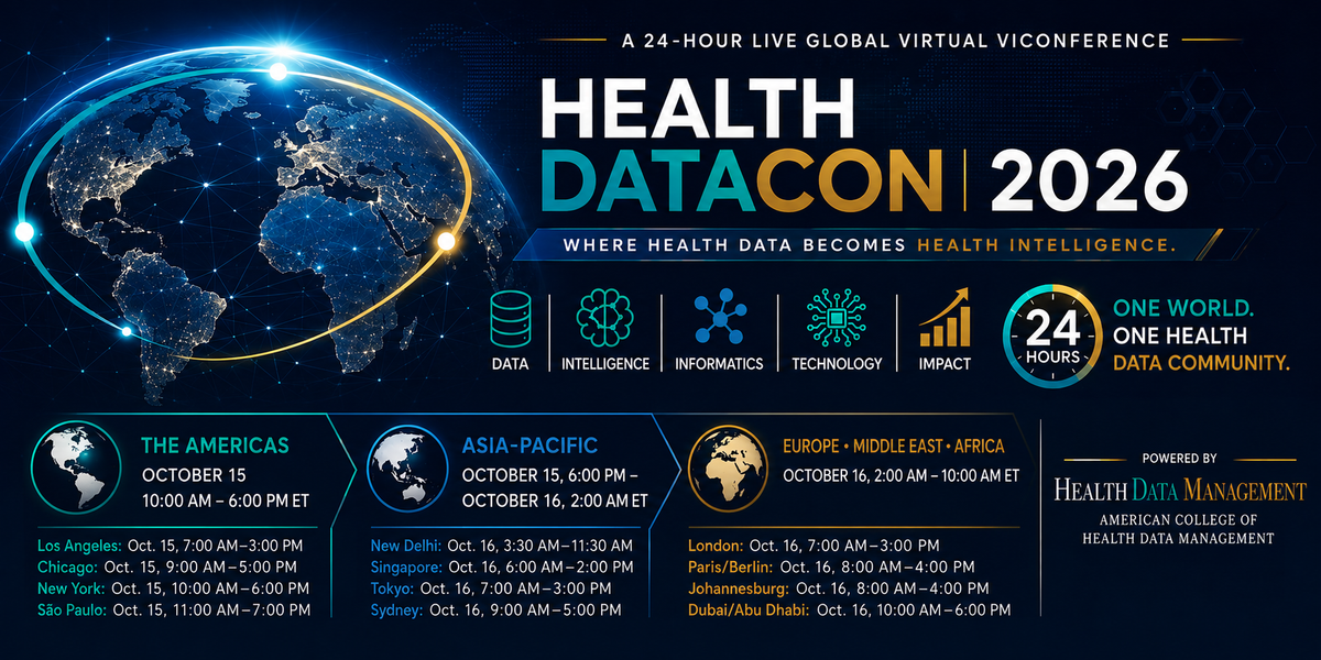 Announcing HealthDataCon 2026: 24 Hours. One World. One Health Data Community.