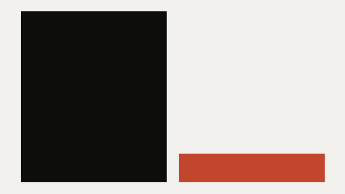 Two rectangles, equal width, opposite heights, an abstract cut-paper illustration for the article “AI's Jagged Frontier: Genius Here, Foolish Next Door”