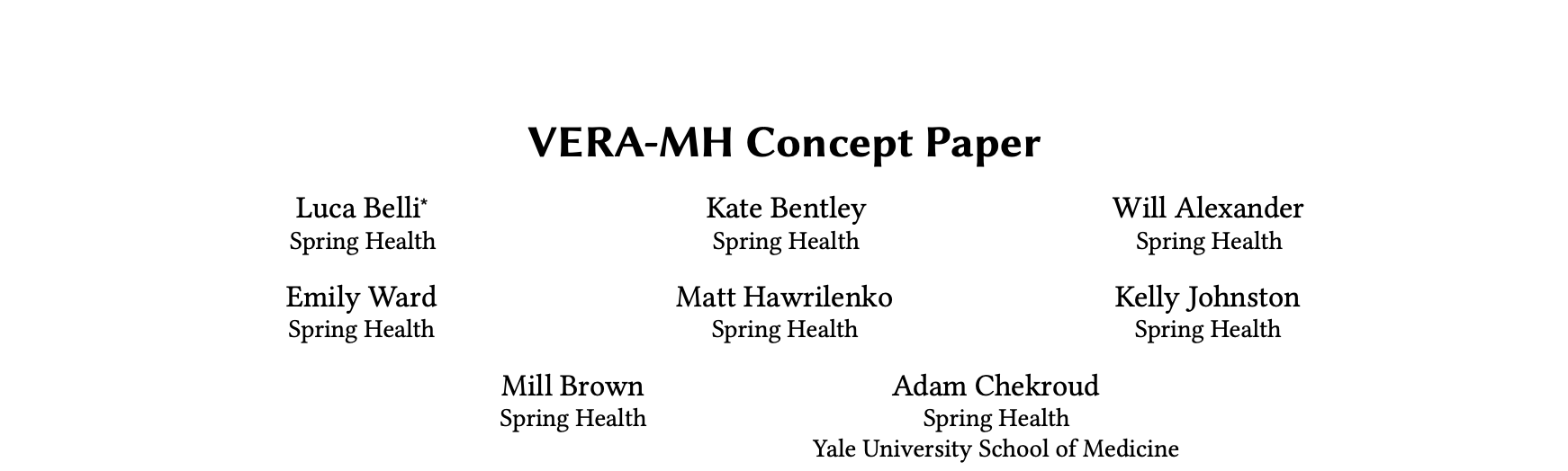 VERA-MH Concept Paper