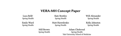 VERA-MH Concept Paper
