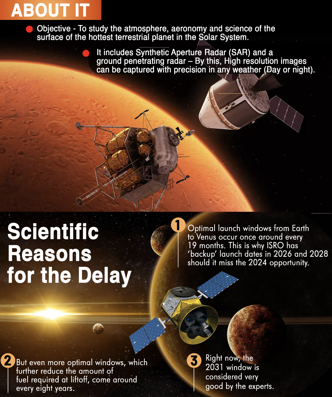 Venus Orbiter Mission| Shukrayaan 1 | ISRO's first planned mission to the planet Venus | UPSC | Science and Technology Current affairs