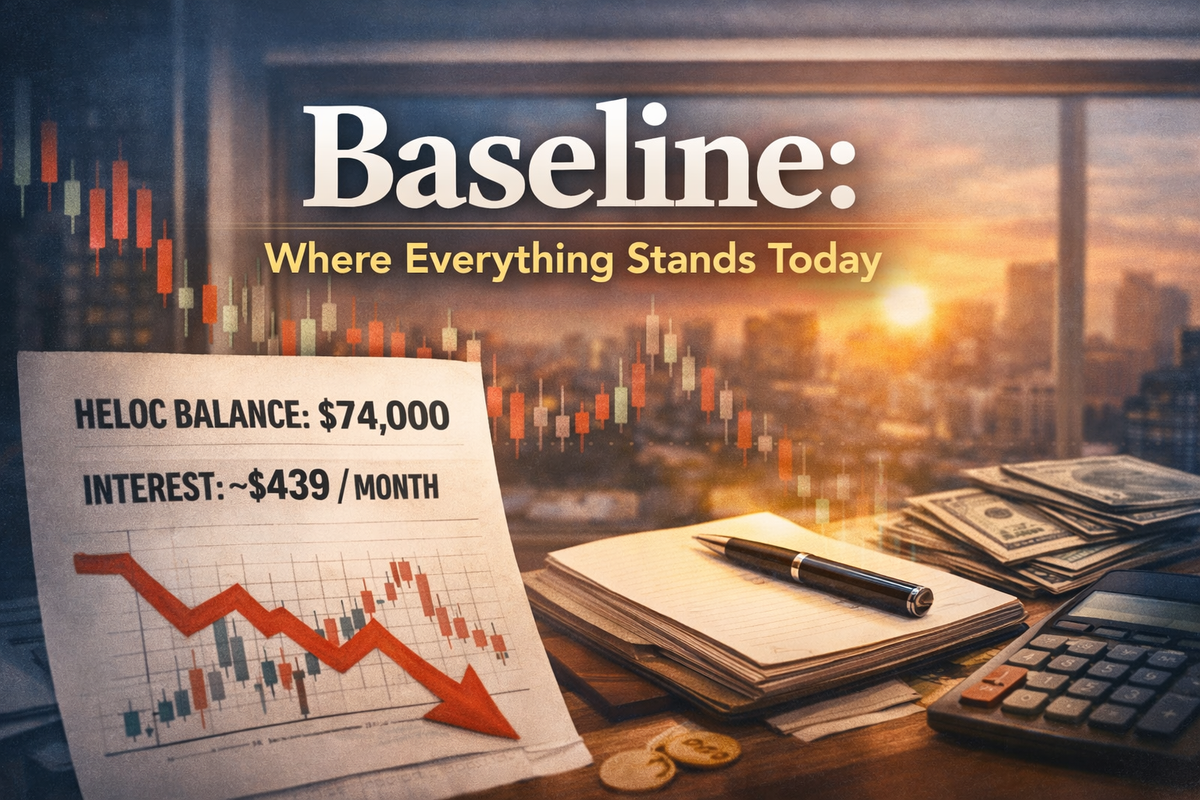 Baseline: Where Everything Stands Today ($74,000 HELOC)