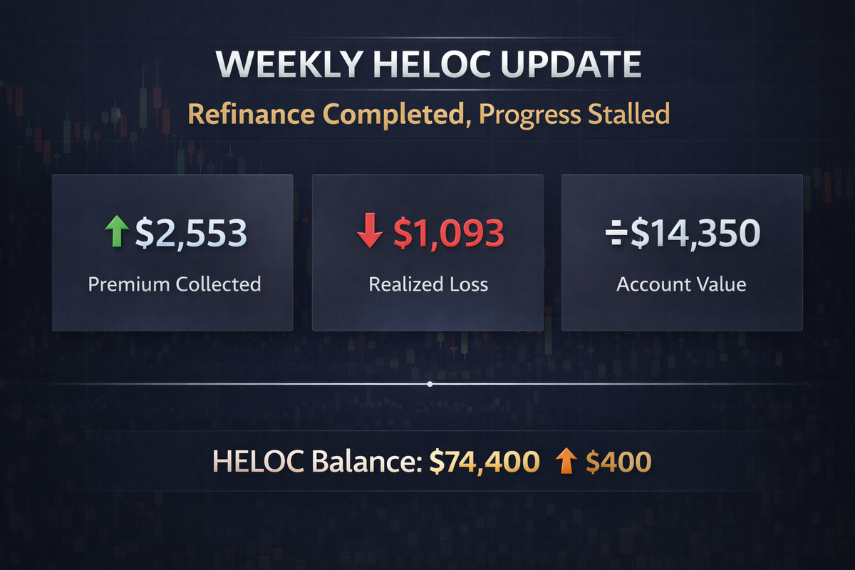 Weekly HELOC Update: HELOC Refinanced, Balance Stands at $74,400 as Options Engine Navigates Sharp Market Rebound