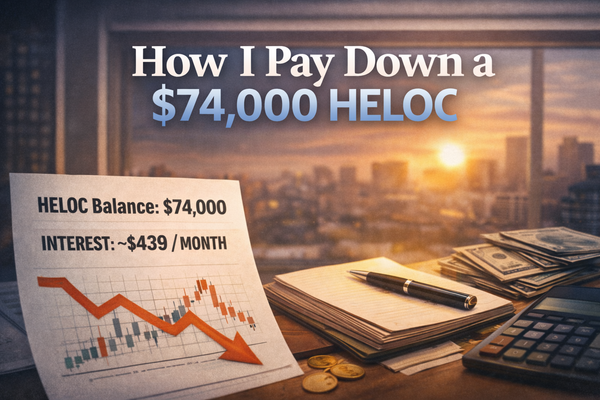 How I Pay Down a $74,000 HELOC (Week by Week)