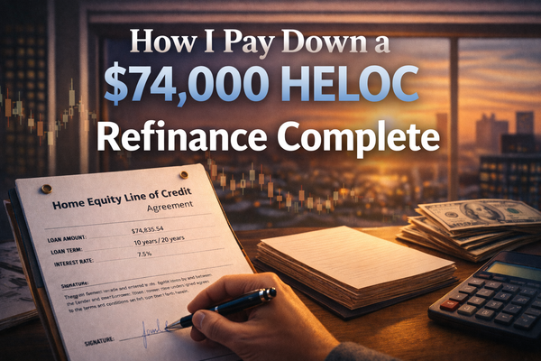 I Just Refinanced My HELOC — Here's What Changed (And What Didn't)