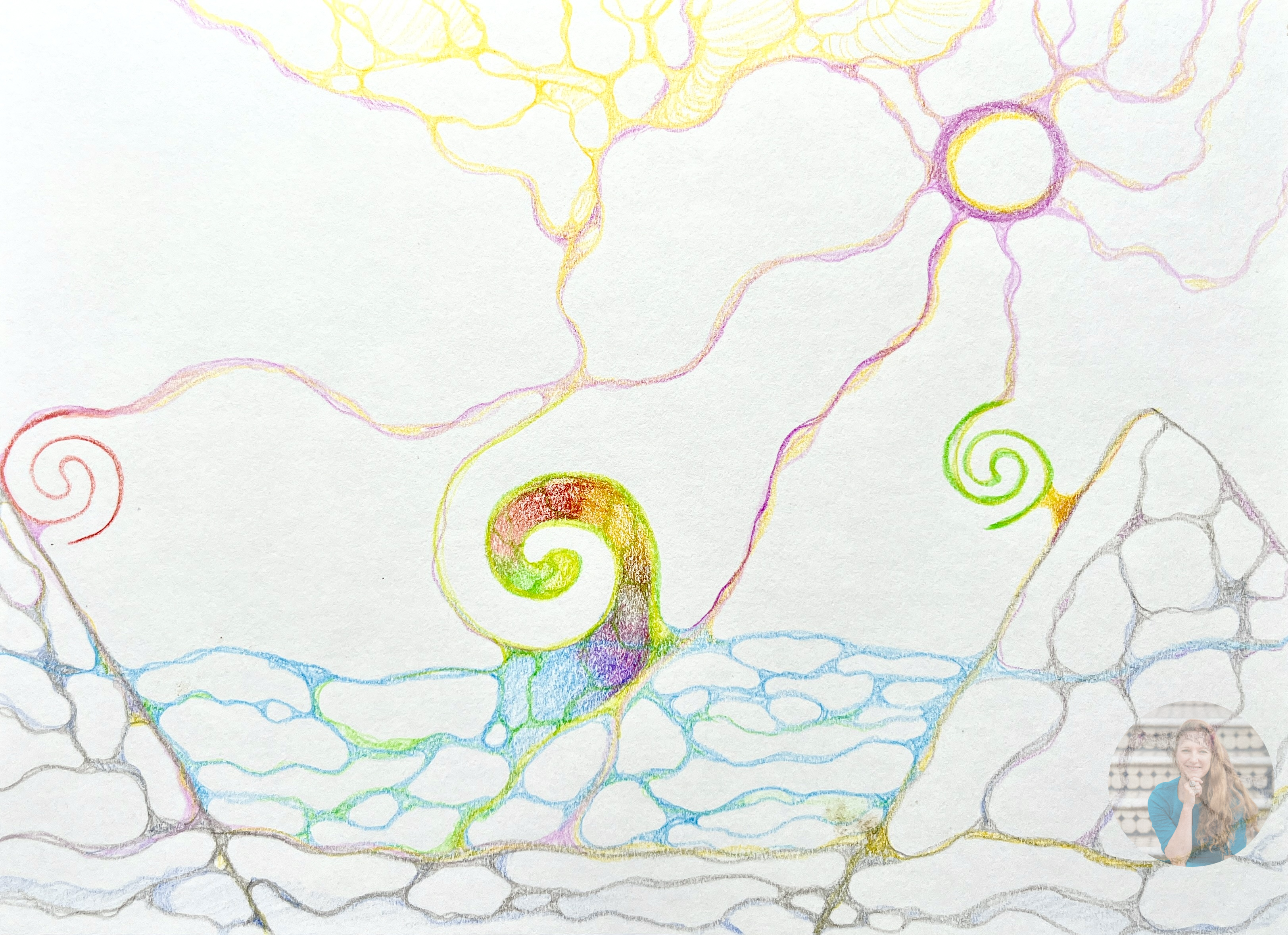 ‘Transforming the Goddess’ (inspired by the film Moana)- NeuroGraphica drawing by Margarita Steinberg