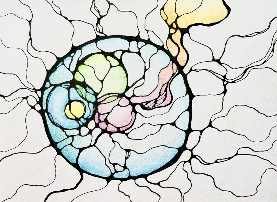 ‘Birth of a Poet’ - NeuroGraphica drawing by Margarita Steinberg