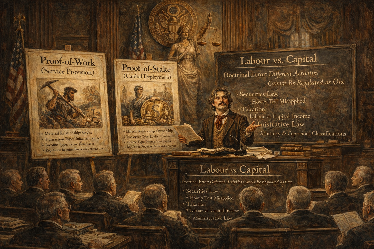 Labour, Capital, and Constitutional Error: Why Proof-of-Work and Proof-of-Stake Cannot Be Regulated as One