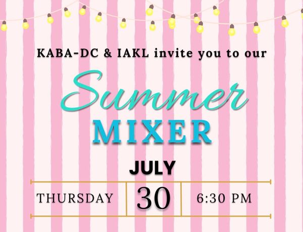 [RSVP] KABA-DC & IAKL Summer Happy Hour!