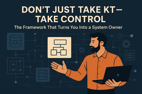 Don’t Just Take KT — Take Control: The Framework That Turns You Into a System Owner