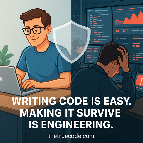 Your Job Is Not to Write Code — It’s to Make Sure It Survives Production
