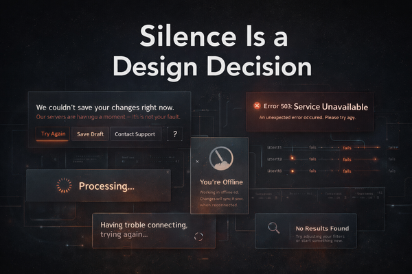Silence Is a Design Decision