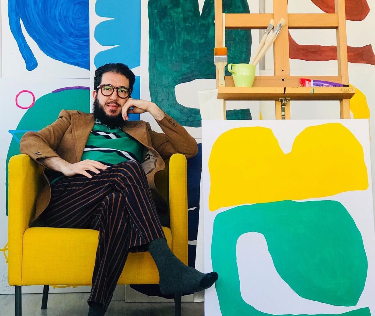 This floral painter makes you dream of spring in Morocco