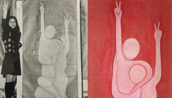 Since the 70’s this Moroccan artist shows solidarity with Palestine in her art.