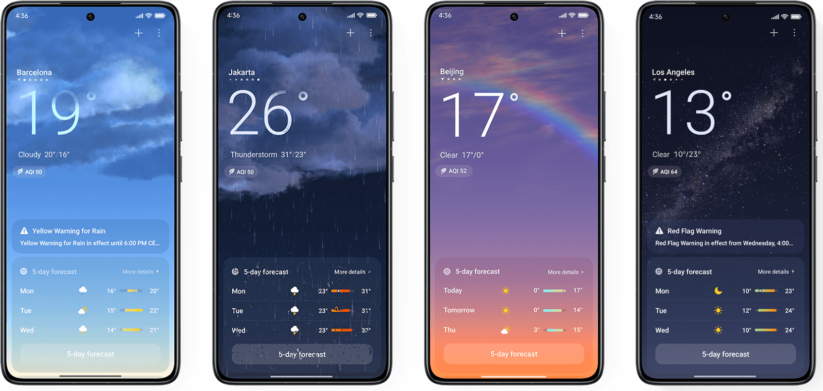 Revamped weather app in HyperOS 2