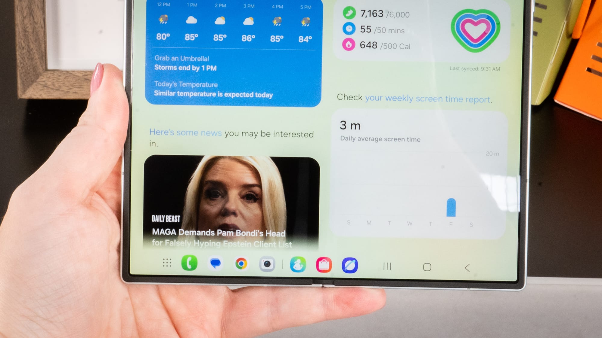 A photo of a Daily Beast headline that's just too much to read 