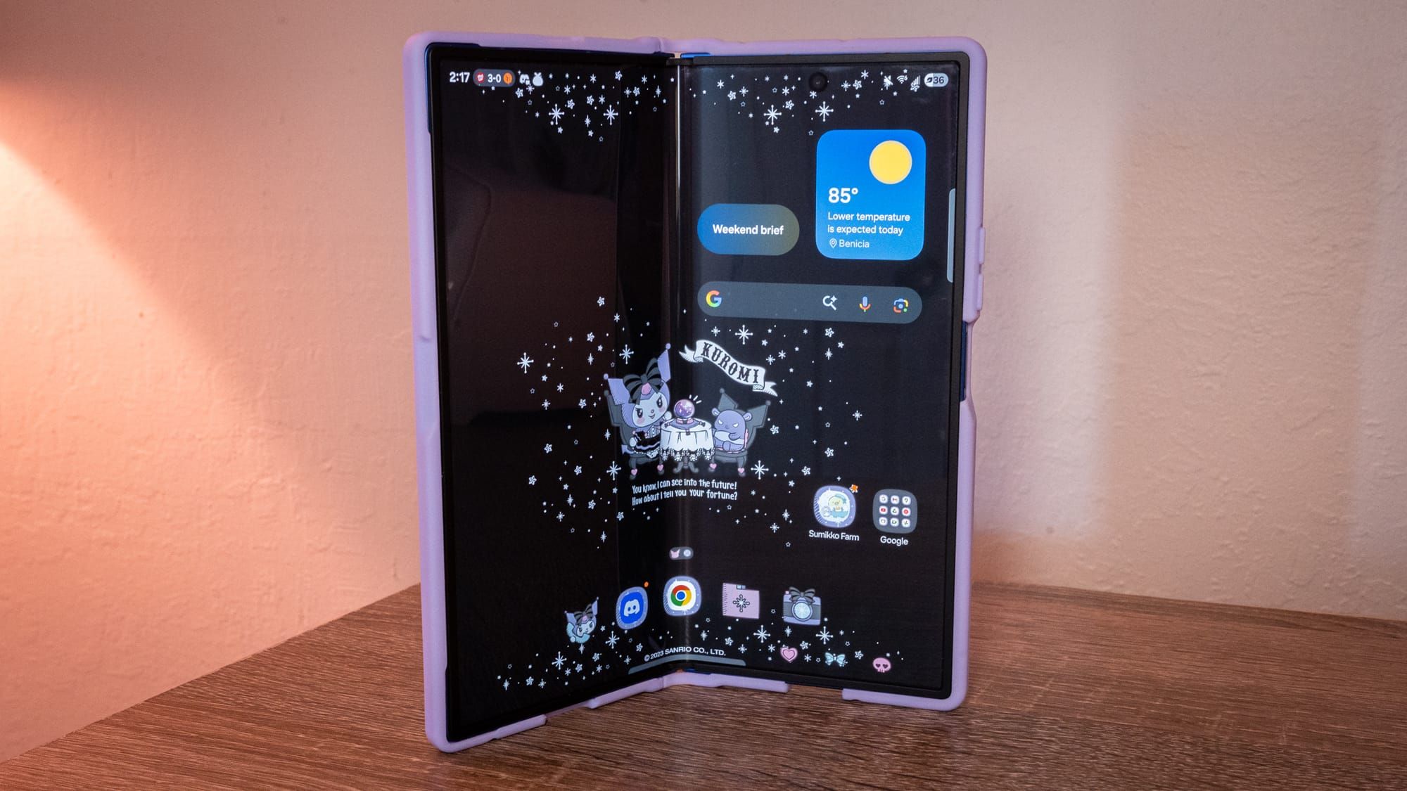 A photo of the Z Fold 7 