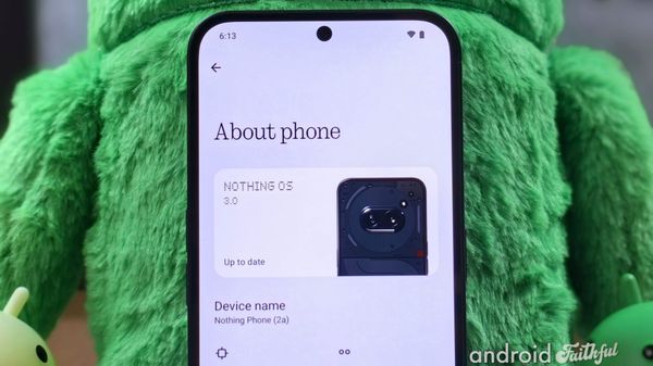 First look at Nothing OS 3.0 based on Android 15
