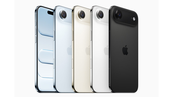 A photo of the iPhone 17 Air lineup