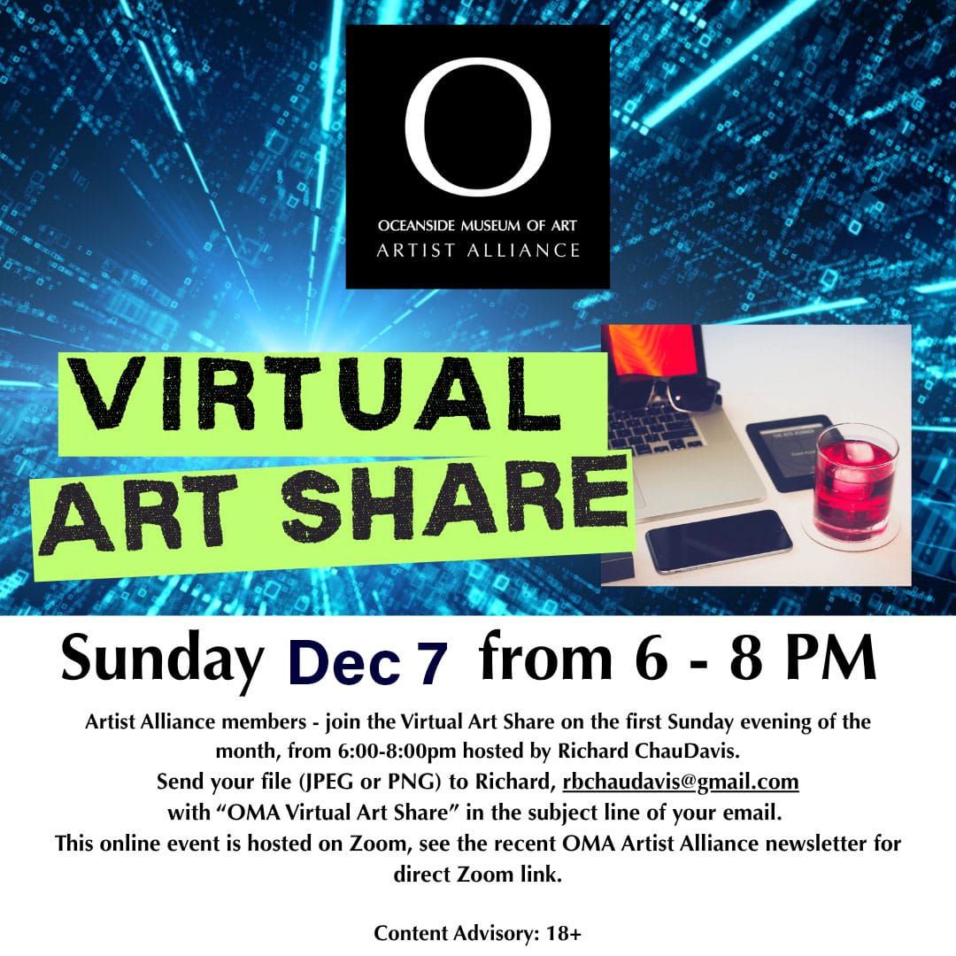 OMA Virtual Art Share, 12-07-2025 6-8pm